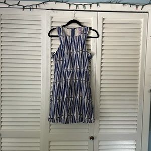 Alya dress. Blue and white. Size small